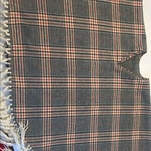 Handmade wool poncho/cape